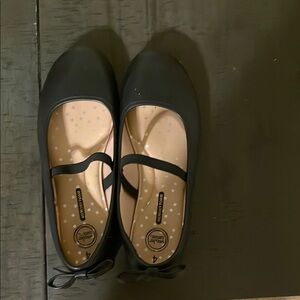 Black Ballet Flats with Bow Girls
